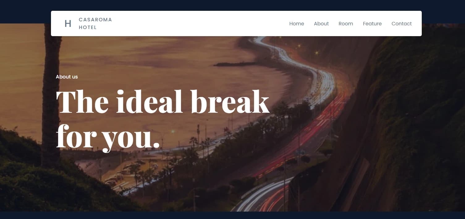 Captura de pantalla del proyecto: Casaroma Hostels